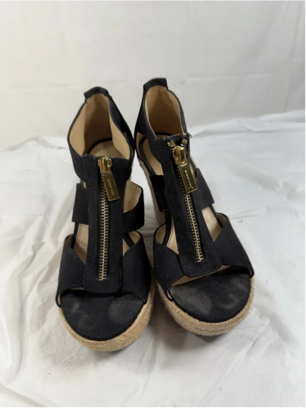 Michael Kors Damita Black Wedge - size 6M
